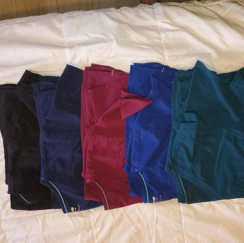 4 Sets of Women's Scrubs Plus 1 More Top